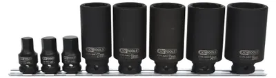 Produktbild von KS Tools 150.1750, Steckschlüssel-Satz, 1/2", 8 Kopf/Köpfe, Stahl, ISO 1174, DIN 3121, 4,2 kg