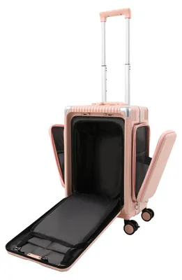 Produktbild von Hartschalen Koffer 61 cm - Reisekoffer mit 4 Spinnerrollen - TSA-Schloss - USB-Ladeanschluss - Trolley mit Teleskopgriff