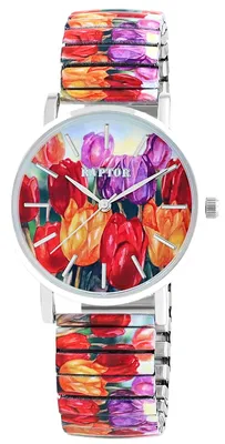 Immagine prodotto di Orologio da polso da donna, acciaio inossidabile, edizione "Colorful", vetro minerale
