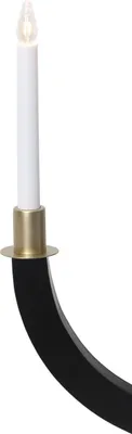 Ringhülse für Stabkerzen - gold - 5er Pack - H: 3,8cm - D: 2,7cm
