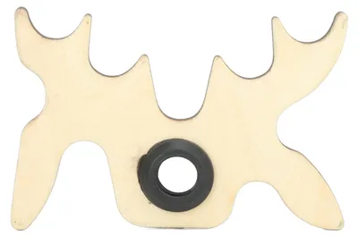 Produktbild von Billard-Queue-Brücke, tragbarer Holz-Slip-on-Elchkopfkopf für Billardtischspiele