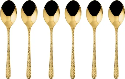 Produktbild von Sambonet Set 6 Mokkalöffel Edelstahl/PVD Gold 52765GA7