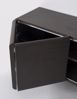 Image de Buffet noir design Salon moderne Meubles en bois