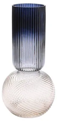 Produktbild von Gift Company Vase Jacquard Schwarz Sand (40cm)