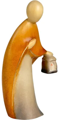 Heiliger Josef Holzfigur handbemalt 12 cm Krippenfigur