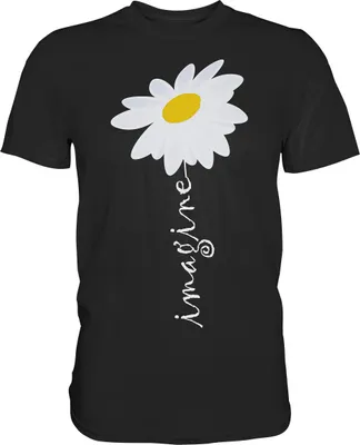 Produktbild von Gänseblümchen Imagine Motivation Garten Shirt Gärtner – Black / XL