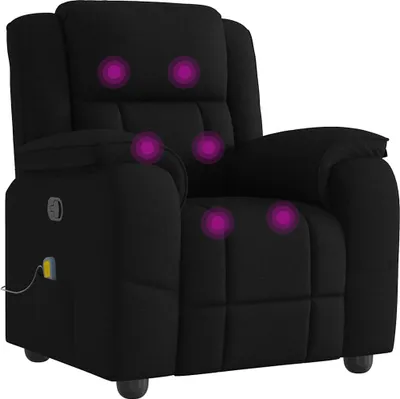 Obrázok produktu pre masážne kreslo vidaXL Black Fabric