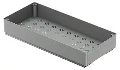 Produktbild von Schrank-Organizer für Küche/Bad - Ausziehregal - 1 Stück - 18 cm - Kunststoff - Für Schrank & Vorratskammer - Grau