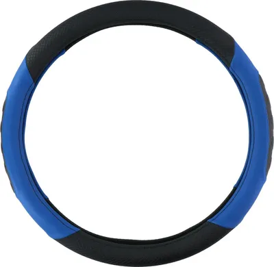 Obrázek produktu pro Potah volantu All Ride Ø4446 cm Imitace kůže černá/modrá