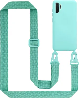 Obrázek produktu pro Cadorabo Ochranné pouzdro pro Samsung Galaxy NOTE 10 PLUS Case v tyrkysové barvě Pouzdro na mobilní telefon s řetízkem Délka nastavitelného popruhu na šňůru