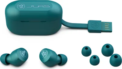 Produktbild von JLab GO Air POP True Wireless, True Wireless Stereo (TWS), Anrufe/Musik, 20 - 20000 Hz, 35,4 g, Kopfhörer, Türkis