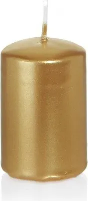 Produktbild von Stumpenkerzen in RAL-Qualität Gold 60 x Ø 38 mm, 16 Stück