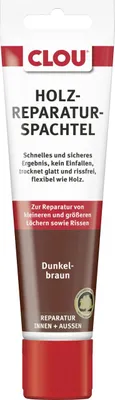 Produktbild von PROFI Dunkelbraun 1000 ml Holzreparatur Spachtel, Farbige Holzkitt, Ausbesserung Kitt, Innen und Außen, Schnell Trocknend, Flexibel, Wasserfest