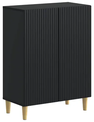 Image de vidaXL Armoire de rangement pour salle de bain ARNHEM, noire
