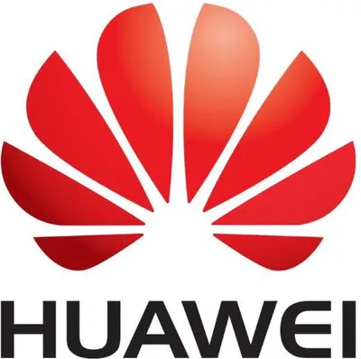 The Huawei logo is displayed prominently against a white background.