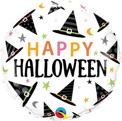 Produktbild von Halloween Happy Hat Folienballon 46 cm