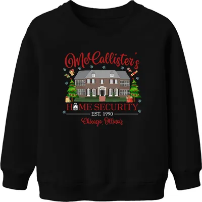 Produktbild von McCallister's Home Security Chicago Illinois - Weihnachten Christmas Xmas Uni Kinder Weihnachtspullover, Schwarz, 116