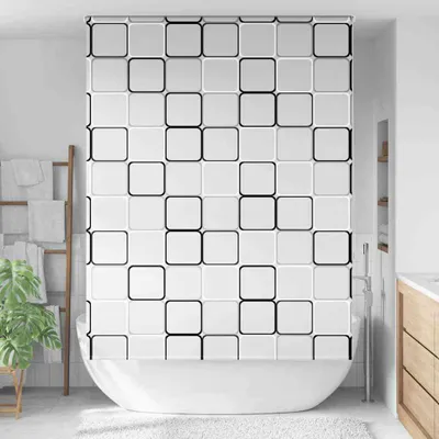 Productafbeelding van Maison Exclusive - Douchegordijn, 150x240 cm, stofbreedte 146 cm
