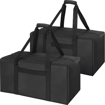 Produktbild von 24" Sporttasche - Set von 2 schwarzen Duffle Bags