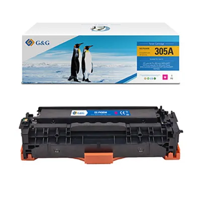 Produktbild von G&G Kompatibler Toner zum Einsatz in HP CE413A, NT-PH305M(CE413A), HP 305A, magenta, 2600s