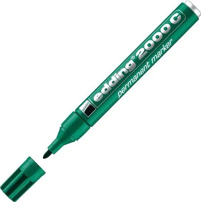 Obrázok produktu pre Permanentný popisovač Edding 2000 C - okrúhly hrot, zelený