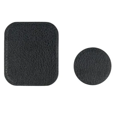 Image de Support téléphonique en métalPolyuréthane- Noir (2 pièces) KP27220