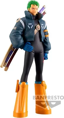 Zdjęcie produktu dla One Piece Roronoa Zoro Figure, 17 cm, Grandline Series