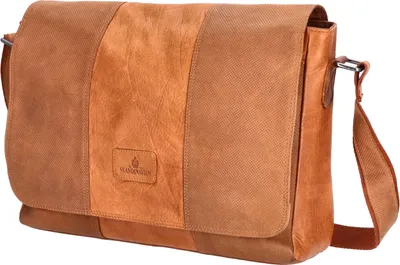 Produktbild von The Skandinavian Brand Leder Messenger  Cognac : cognac-38 Farbsortierung: cognac-38