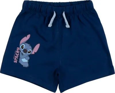 Produktbild von Disney Lilo & Stitch Shorts für Mädchen - Kinder kurze Hose Hotpants Blau 110-116