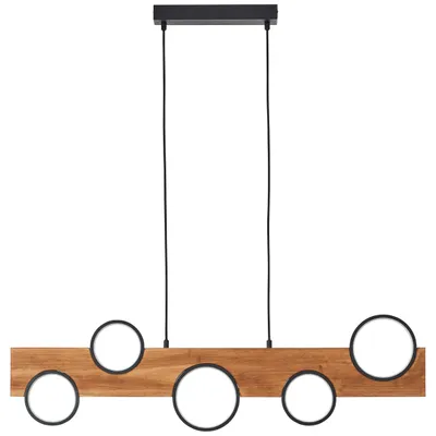 Produktbild von BRILLIANT Pendelleuchte 100cm Cheesy braun IP20  34 Watt dimmbar LED integriert