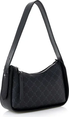 Productafbeelding van Zoozie Bags, model 1296 - Zwart, Grijs, schoudertas, zwart, 100% polyvinylleer, 23 x 7 x 15 cm