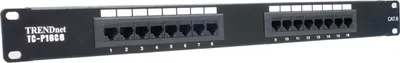 Produktbild von TRENDnet TC-P16C6 Patch Panel, 16-port Cat6 Unshielded