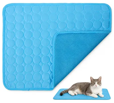 Imagen del producto de Colchoneta refrigerante autoadhesiva, de 50 x 40 cm, lavable, para perros y gatos