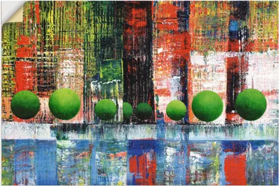 Produktbild von ARTland Wandbild, selbstklebend Skyline Vancouver Downtown abstrakt Größe: 120x80 cm
