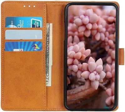 Produktbild von Motorola Moto G200 5G Etui in Braun, mit Geldbeutelfunktion