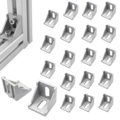 Immagine prodotto di Set di 20 profili angolari in alluminio, dimensioni 40 x 40 mm