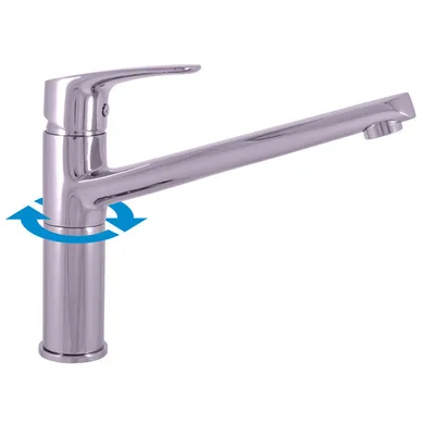 Obrázek produktu pro Slezák-RAV: Vodovodní baterie dřezová AMUR AM704.5 Chrom flexi hadice 3/8''