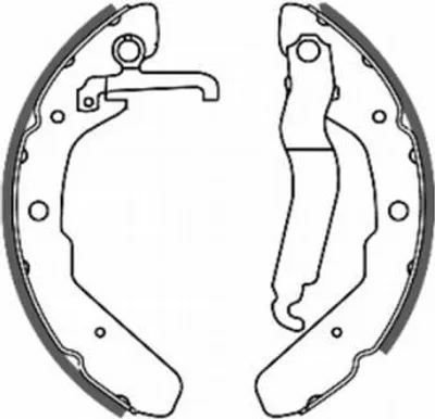 Produktbild von ABE Bremsbackensatz Trommelbremse Hinten für VW TRANSPORTER III Bus C0W003ABE