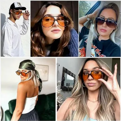 Produktbild von Vintage Pilotenbrille Sonnenbrille Polarisiert für Herren und Damen Klassische Retro 70er Sonnenbrille mit UV400 Schutz