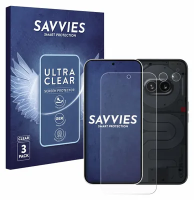 A product shot featuring packaging and the product itself, a screen protector for a phone.