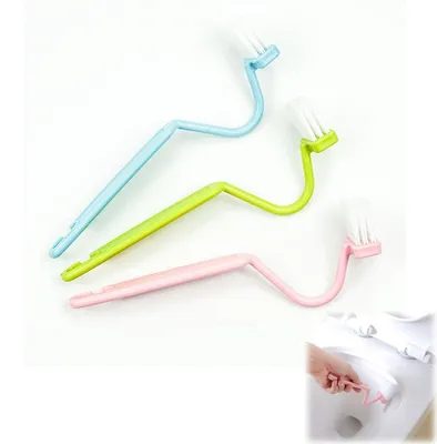 Produktbild von Toilettenbürste Set 3er-Pack Randreiniger Langer Stiel Gebogen