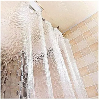 Obrázek produktu pro Silný sprchový závěs EVA, průhledný, voděodolný, odolný proti plísním, koupelnový závěs - 180 x 200 cm