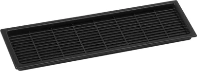 Produktbild von Lüftungsgitter Abluftgitter Möbelbeschlag 222 x 123 mm Kunststoff schwarz