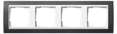 Produktbild von Gira 0214328 Abdeckrahmen 4-fach Event anthrazit