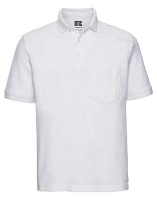 Produktbild von Herren Workwear-Poloshirt - Waschbar bis 60 °C - Farbe: White - Größe: S