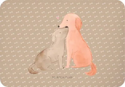 Produktbild von Mr. & Mrs. Panda magnet Hunde Liebe - Hundeglück - Geschenk, zettelhalter, Kühlschrankmagnet, holzmagnet, Notizhalter, Herz, Kuscheln, Hund, Sprüche, whiteboardmagnet