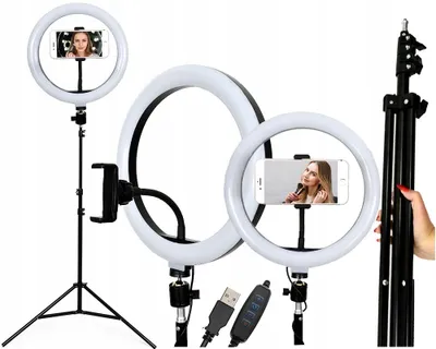 Produktbild von Webski LED Ringlicht mit Stativ und USB-Anschluss
