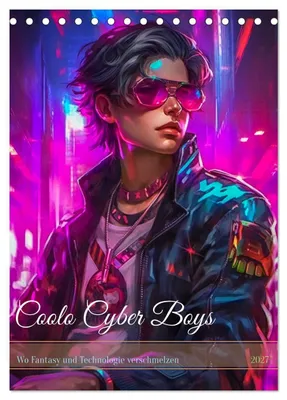 Produktbild von Coole Cyber Boys (Tischkalender 2027 DIN A5 hoch), CALVENDO Monatskalender