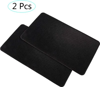 Produktbild von 2 X KFZ Halterung Anti Rutsch Matte, Antirutschmatte für Armaturenbrett, Auto Matte Armaturenbrett Klebrige Pad Klebematte, PVC Handy Anti Rutsch Pad, für Handy Sonnenbrille Schlüssel