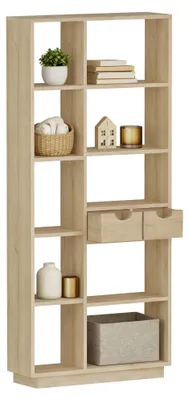 Produktbild von Imer - Bücherregal, 80x25x189h cm Braun Eiche, 8 Regale